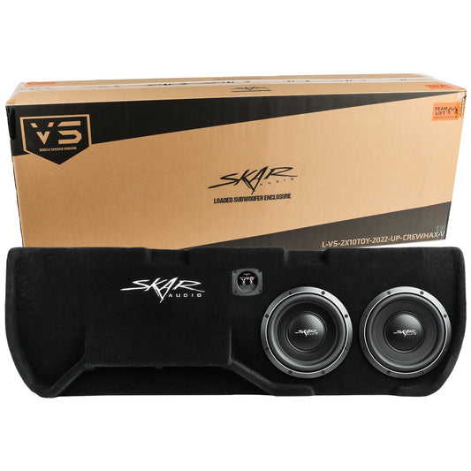Skar Audio Dual 10" Loaded Ported Subwoofer Enclosure Compatible with 2022-2025 Toyota Tundra CrewMax Cab Trucks