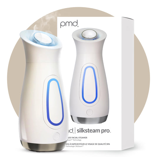 PMD Beauty SilkSteam Pro Facial Steamers Home Facial Spa - Rapid Start-Up Face Steamer for Facial - Adjustable Nozzle with Oil Filters