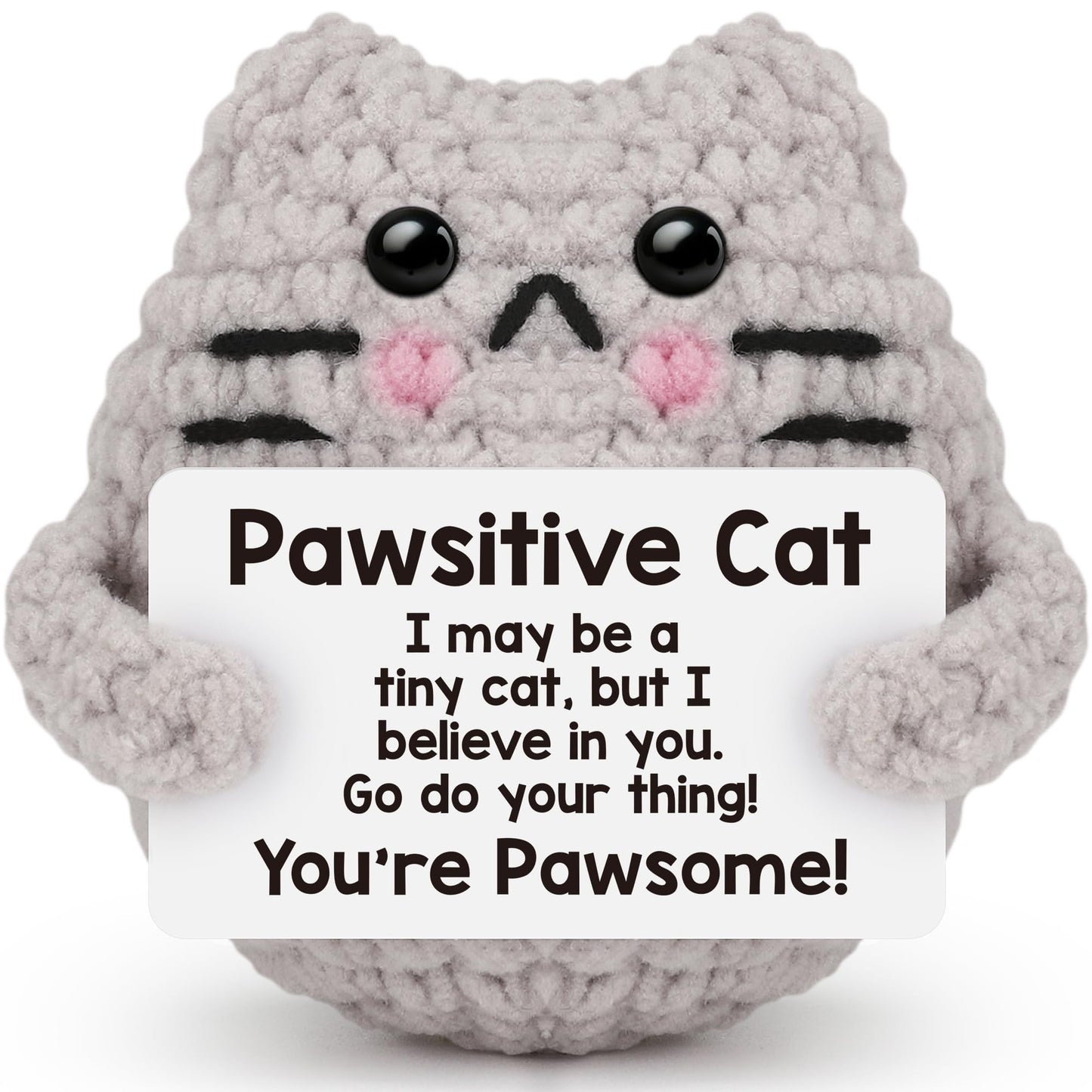tGifGLonyi Mini Crochet Cat Gifts for Mothers Day Graduation Nurses Week 2026 Teacher Appreciation Fathers Day Teens Girl Boy Birthday Gifts for Women Men Friend Coworker Crochet Animal Cute Decor