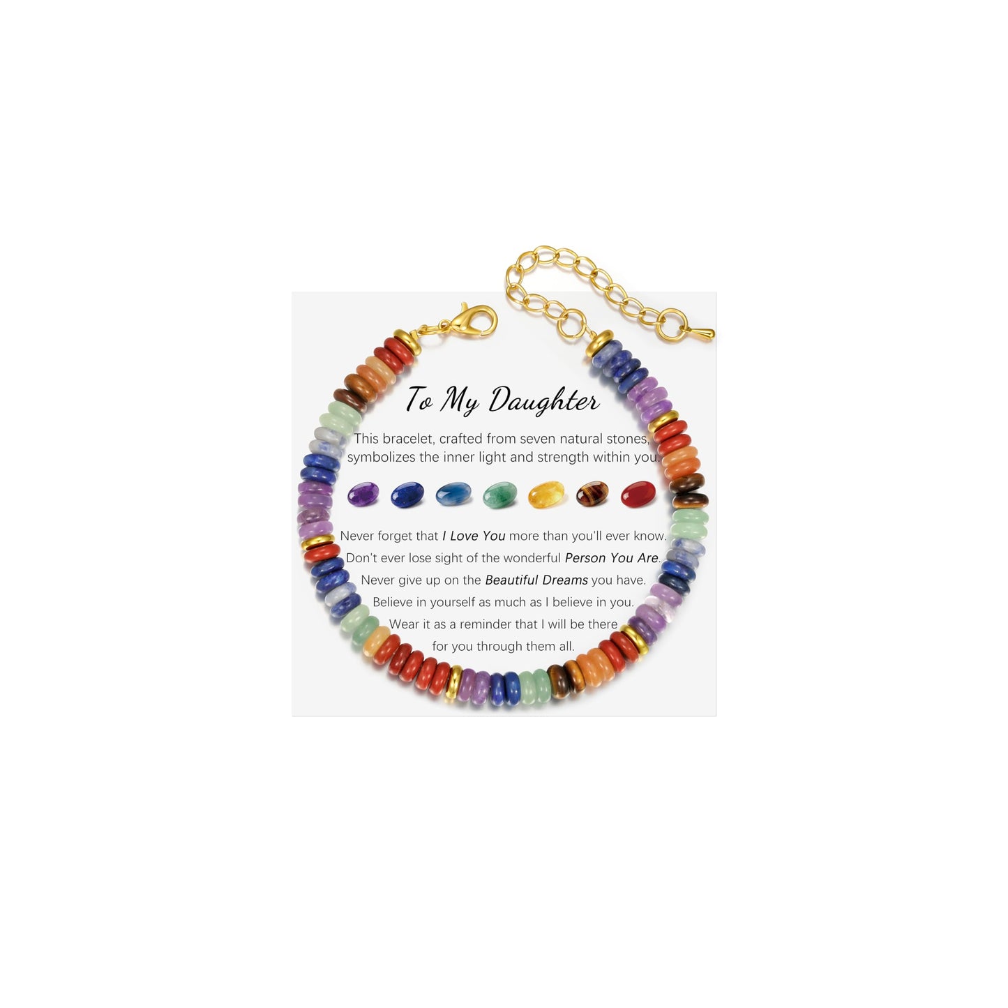 Yavannah Valentines Day Gifts for Daughter, Birthday Christmas Mothers Day Gifts Bracelets Gifts for Daughter from Mom
