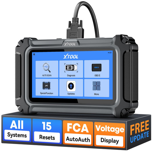 XTOOL D6 OBD2 Scanner Diagnostic Tool with Lifetime Free Updates: 2026 Full System Scan Tool with 15 Resets, Crank Sensor/Throttle Relearn, EPB, Oil Reset, ABS Bleed, FCA & CAN FD, Upgrade of D5S