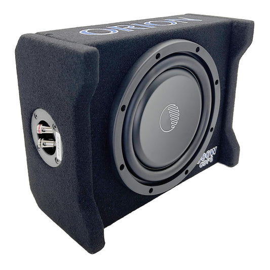 ORION Cobalt CDF8 8” Passive Down-Firing Subwoofer Enclosure – 200W RMS/800W Max, Slim Sealed Sub Box for Cars & Trucks, Low-Profile Air-Tight Bass Thin Enclosure, Shallow Mount