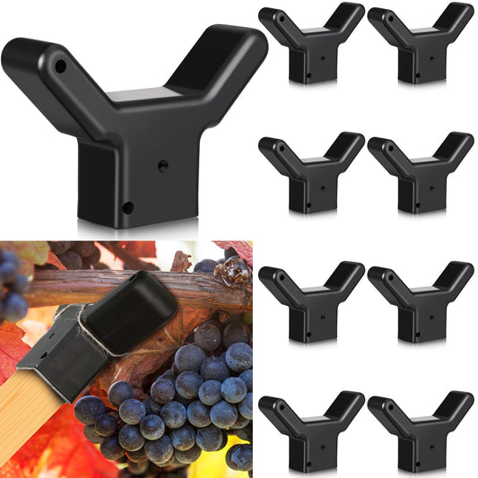 Yungyan 8 Pcs Tree Support, Plastic Fruit Branch Support Device Tree Brace Prevent Them from Breaking for Vineyards Ornamental Gardens Orchards Fits on Standard 1.57 x 1.57 Inch Lumber (Black)