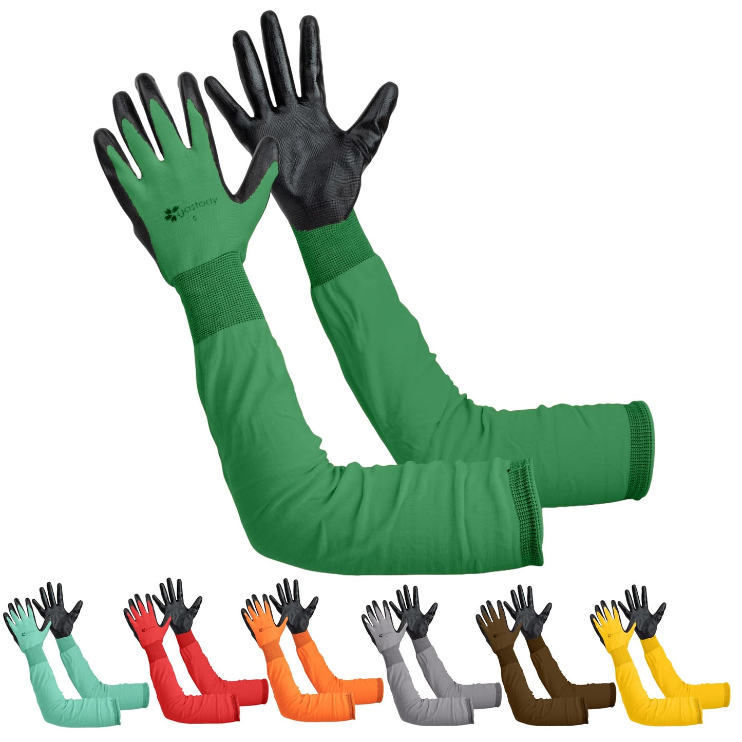 Gastody™ Long Gardening Gloves Women and Men M - Long Sleeve Garden Gloves Multipurpose Heavy Duty Outdoor and Indoor - Long Cuff Garden Gloves - Thorn Resistant Protective Work Rose Pruning Gloves