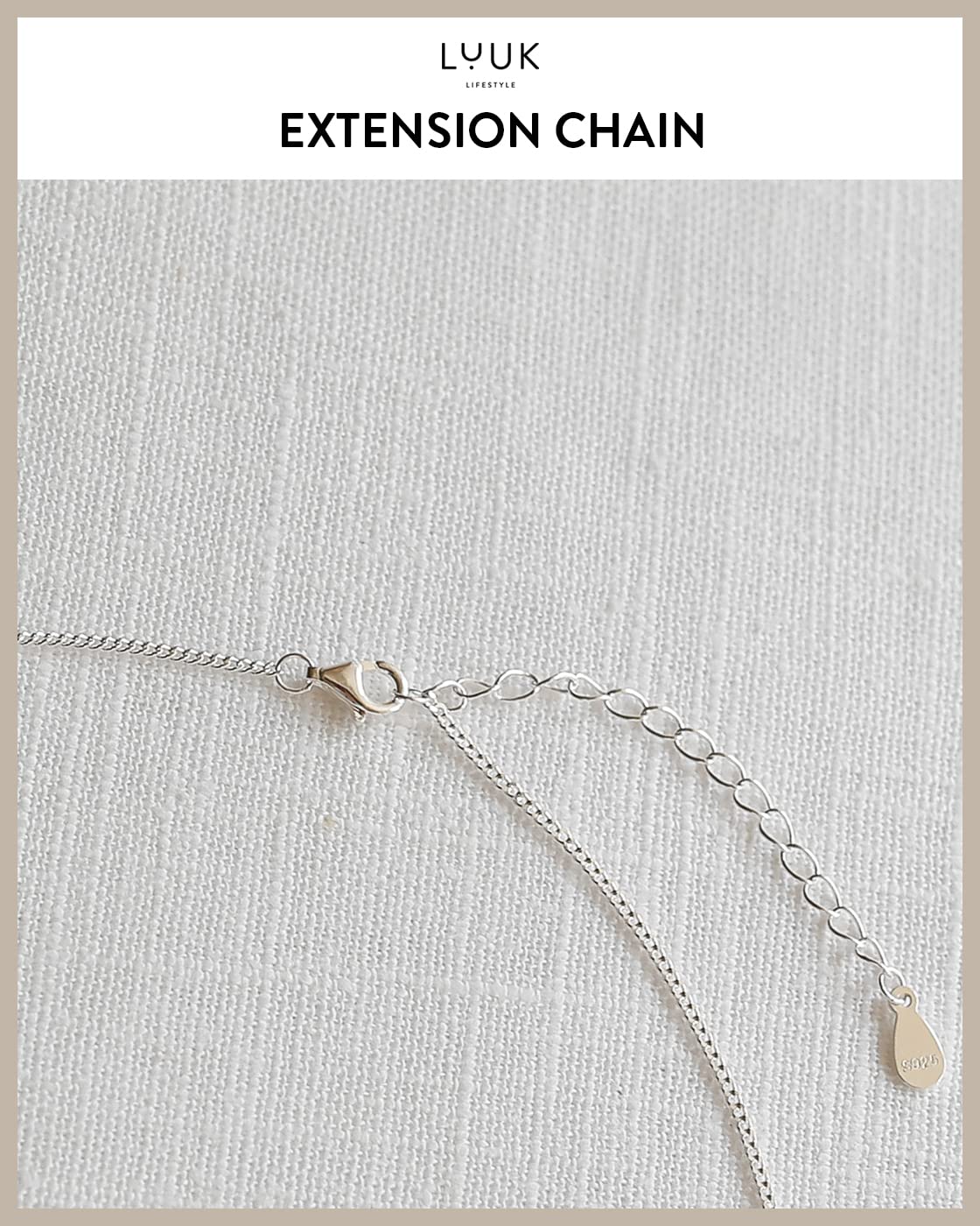 LUUK LIFESTYLE Necklace in 925 sterling silver with clover | shamrock pendant and HAPPINESS gift card, lucky charm for travel and exams, fashion accessories for women, friend and fiancée, silver