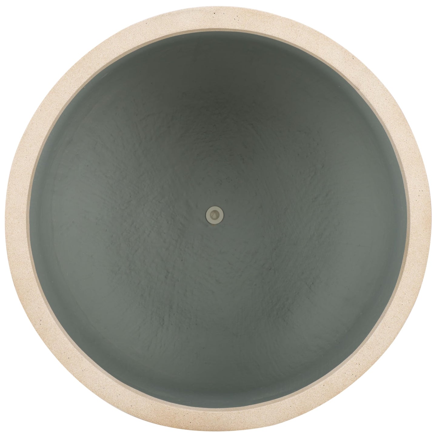SAFAVIEH Outdoor - Nardo BeigeCement Ficonstone Planter Pot with Drainage Hole, Frost Resistant Garden Planter for Patio, Deck, Backyard, 22.83" W x 22.83" D x 18.11" H (PAT1531B)