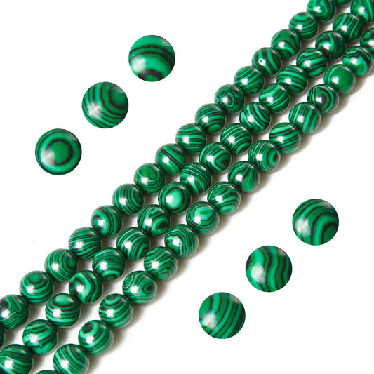 100pcs 6mm Malachite Beads Natural Gemstone Beads Round Loose Beads for Jewelry Making