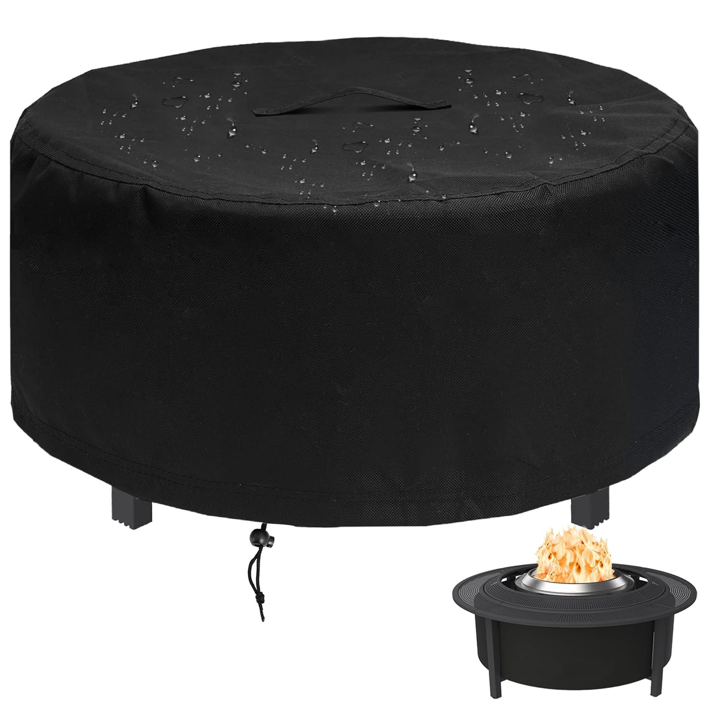 Fire Pit Cover for Solo Stove Fire Pit Surround Tabletop, Surround Shelter for Solo Stove Surround Table, Elevation Shelter for Ranger and Bonfire Firepit, Weather-Resistant , 44" x 20"