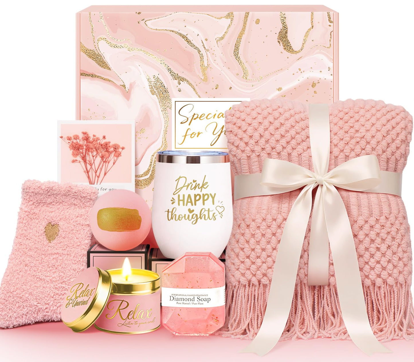 Mother's Day Birthday Gifts for Mom| Gifts for Women Mom Wife Teacher Sister Daughter Girlfriend Best Friend Her| Anniversary Thank You Get Well Soon Self Care Package Spa Gift Baskets Set for Women