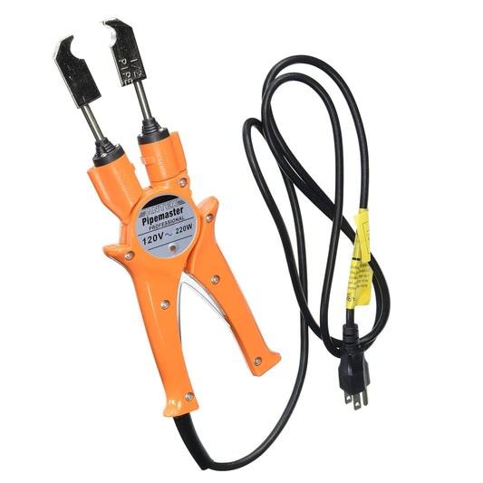 PipeMaster Professional Copper Pipe Soldering Tool - Flame-Free Copper Soldering Torch for Tight Spaces - 115V 950-Degree Soldering Iron with 1/2-Inch Standard Heads by Kings County Tools