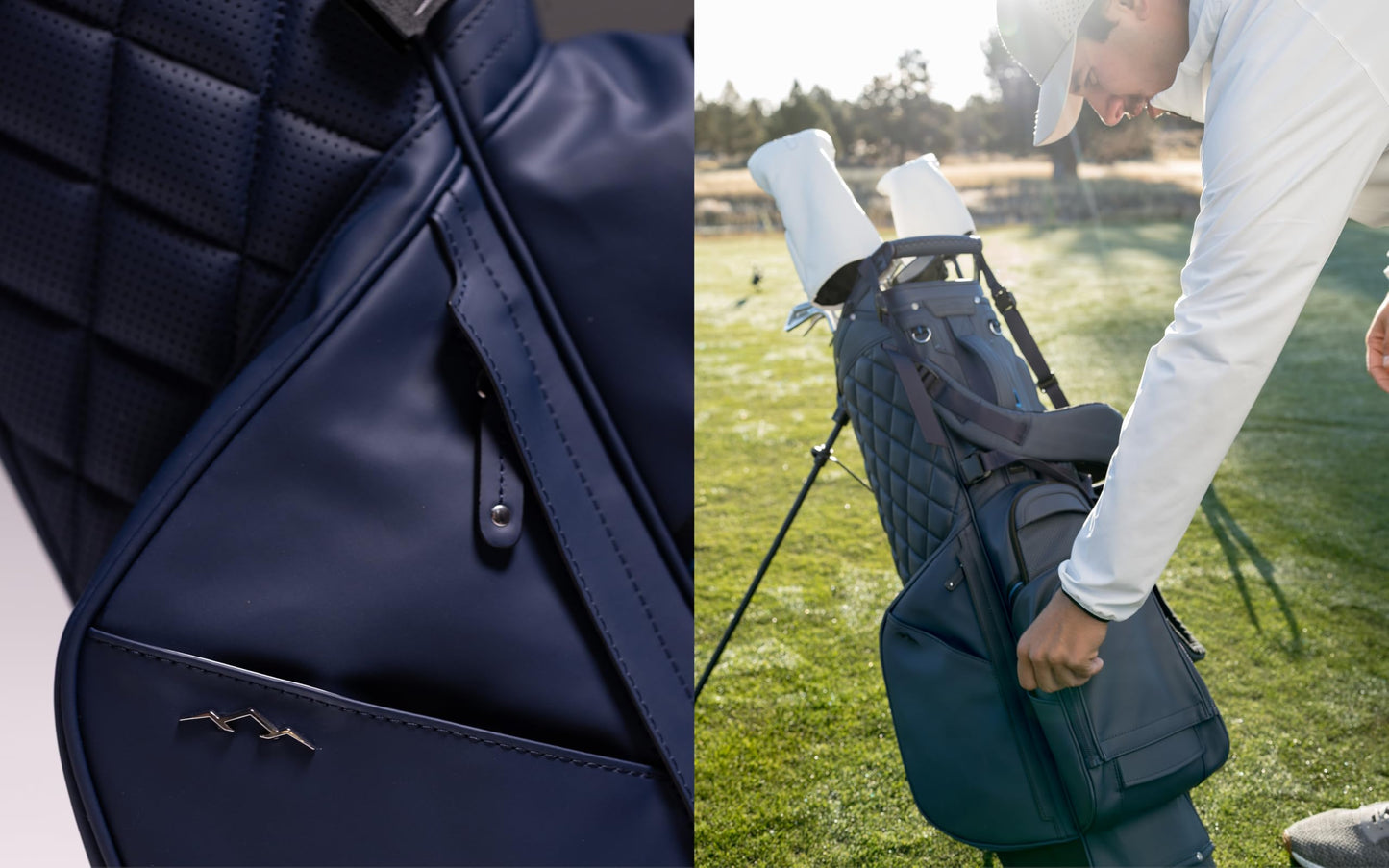 Sun Mountain Men's Matchplay LS Lightweight Stand Golf Bag 4-Way Top - 9 Pockets, Dual Strap System, Push & Electric Cart Compatible Compression Base, 2025 Model - Navy