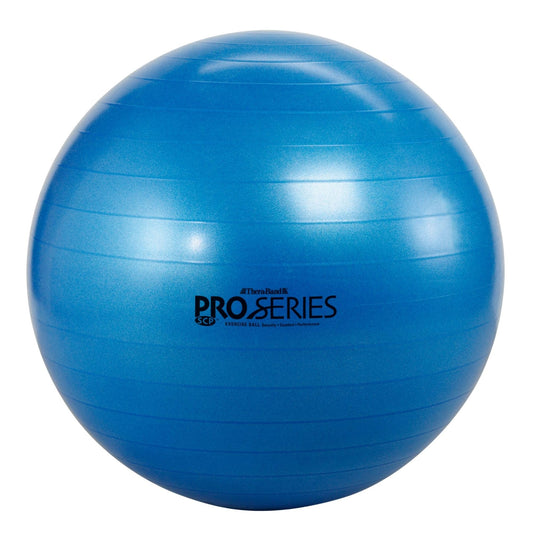 Theraband 23045 Exercise and Stability Ball for Improved Posture, Balance, Core Fitness, Coordination and Rehab, Blue, 75cm Diameter