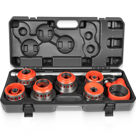 36475 12-R Exposed Ratchet Pipe Threader Kit Fit For 1/8"-2" Pipe Capacity with 12-R Die Heads, Heavy-Duty Manual NPT Threading Tool Come with Carrying Case