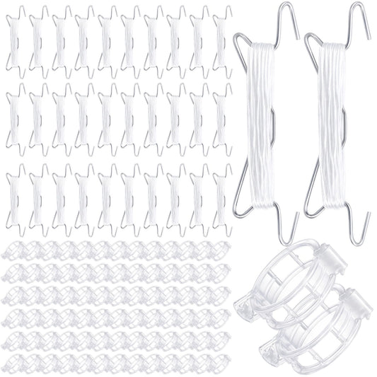 Chumia 120 Pcs Tomato Hooks with String, Plant Support Clips, Tomato Support Hook for Climbing Plants, Tomatoes Holder Hooks with 32.8ft Twine to Prevent Vegetable Fruit from Pinching or Falling Off
