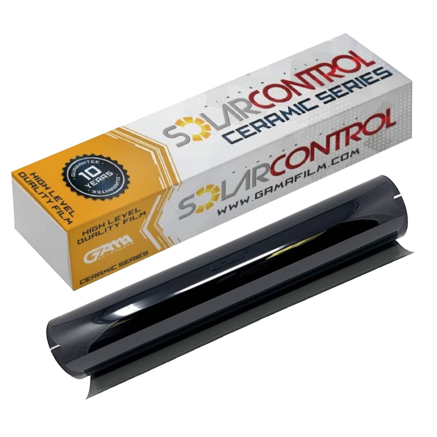 SOLARCONTROL Window Tint Car Film 2PLY 100% UV Rejection 40'' X 100FT Nano Ceramic Shade Roll Universal Fit Privacy Sun Block and Scratch Resistant 90% IRR (5% Dark Shade)