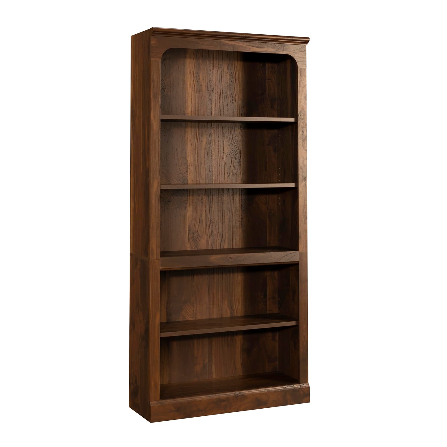 Sauder Select 5-Shelf Bookcase, in a Grand Walnut Finish