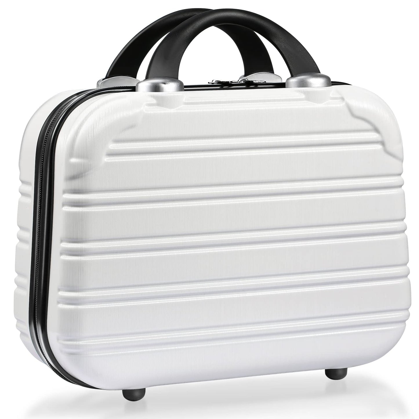 JZRTravel 14-Inch Makeup Train Case Hardshell PC+ABS Travel Cosmetic Organizer, Makeup Storage Box for Toiletry Durable Portable Gifts for Women.