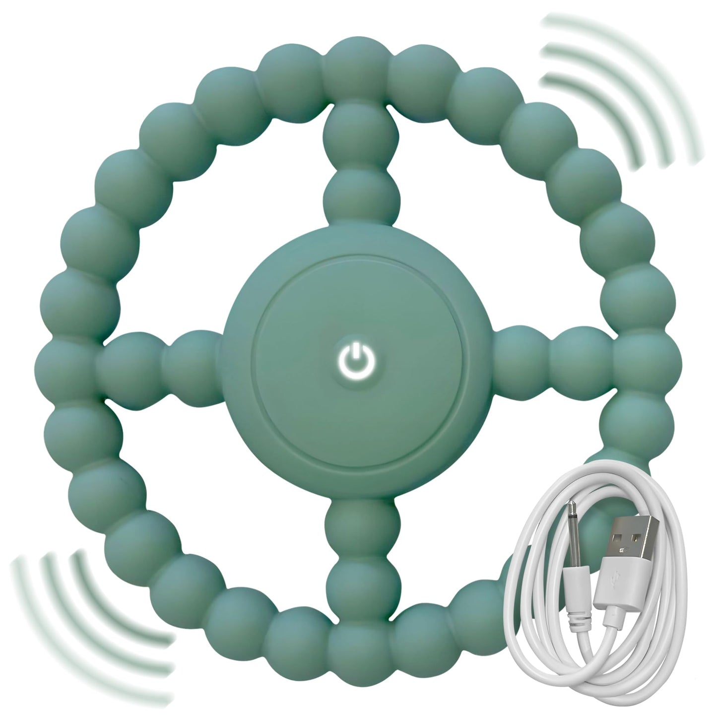 Vibrating Sensory Chew Toy - Superior Sensory Experience to Standard Autism Chew Toys. USB Chargeable. 3X Vibration Settings. Sensory Chew Toys for Autistic Children & Vibrating Teether for Baby