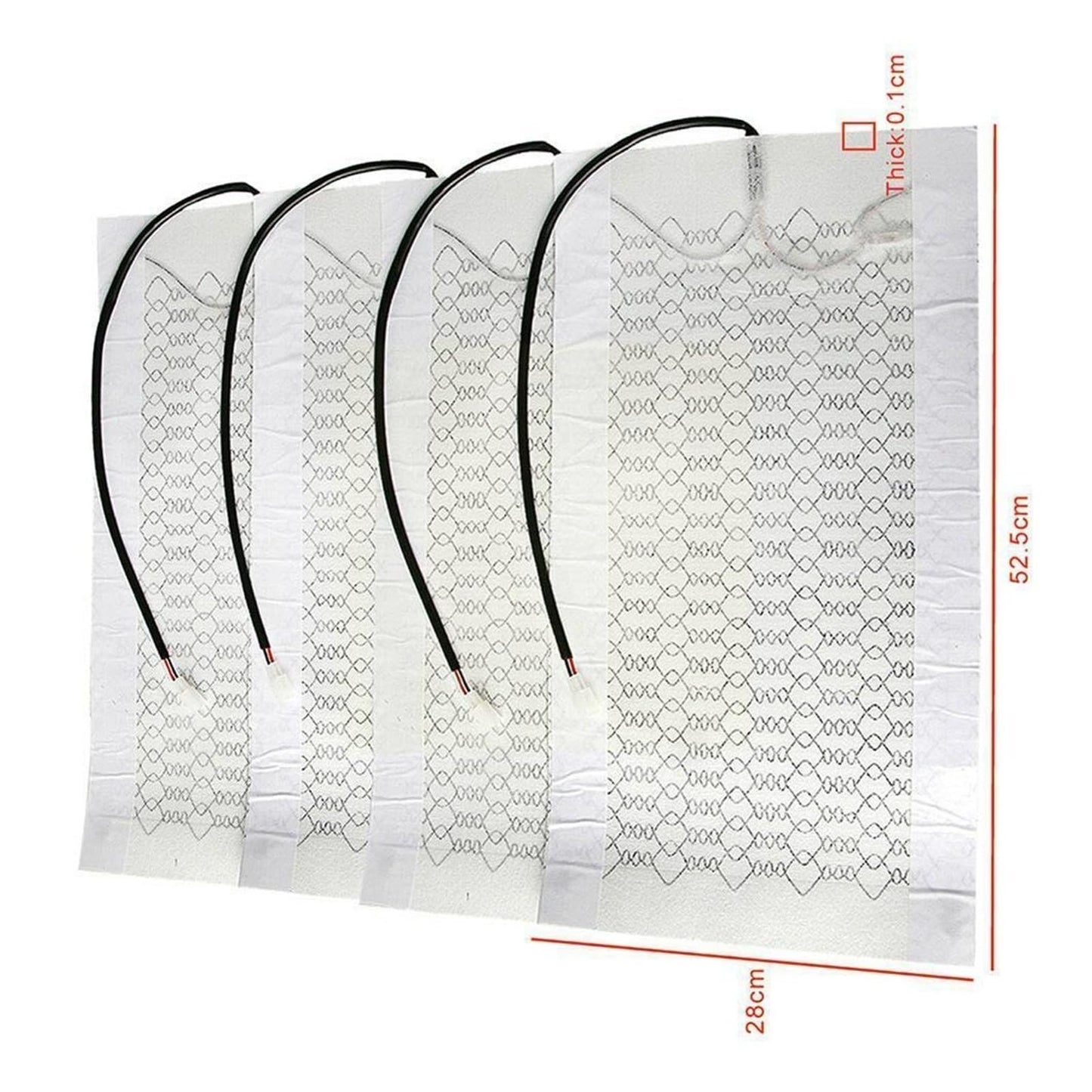 YVKNCDL 1pcs Universal 12V Car Seat Heater Carbon Fiber Heating Safety Winter Heating Heater Seat Cushion Accessories Heater Car Se L9J6