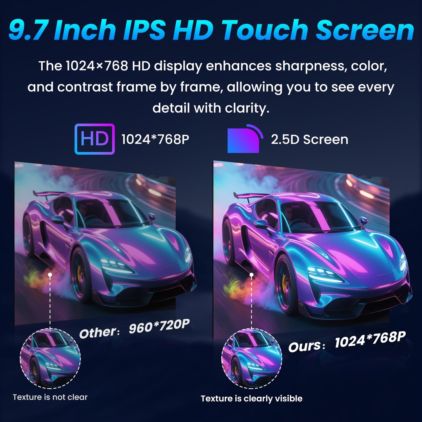 8Core Car Radio for Jeep Grand Cherokee 2014 2015 2016 2017: Tesla Style Touch Screen Stereo Replacement with Carplay Android Auto，5GWiFi BT5.0 FM/AM 36EQ Split Screen GPS 1080PBackup Camera SWC