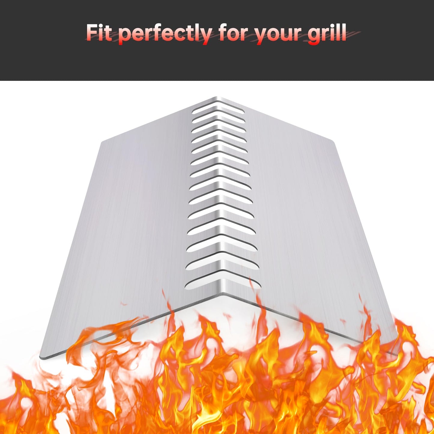 Cozilar 16GA Grill Heat Plates 9MM 16517 Grill Grates for 16631 16520 Bull Grill Replacement Parts, BBQ Bull Angus 4 Burner 47628 47629, Bull Outlaw 26038 26039, Steer Premium 69008, Lonestar 87049