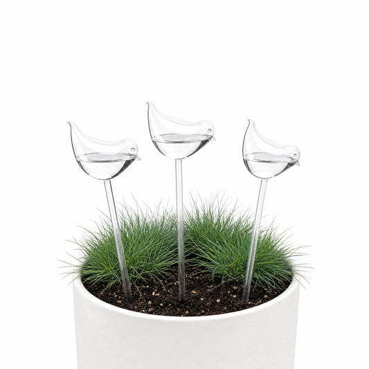 Kysren Self Watering Globes Bird Shape, Self Watering Planter Insert, Plant Watering Devices, Automatic Plant Waterer Indoor, Watering Bulbs, 3 Pack