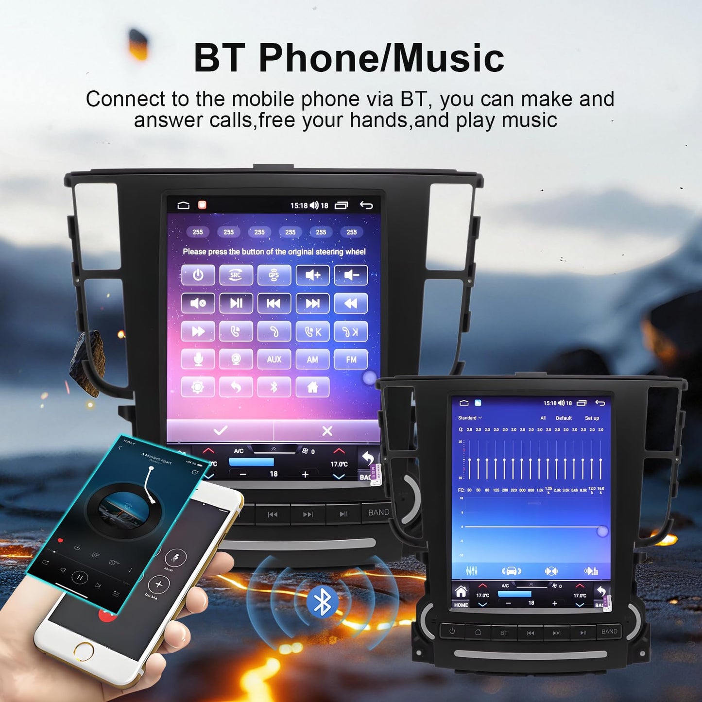8-Core [4+64G] Car Radio for Acura TL 2004-2008, Android 13 9.7" Upgrated Car Stereo HD Touchscreen Tesla Style Head Unit, Carplay/Android Auto/GPS/AM/FM/Blutooth/Mirror Link/Voice Control