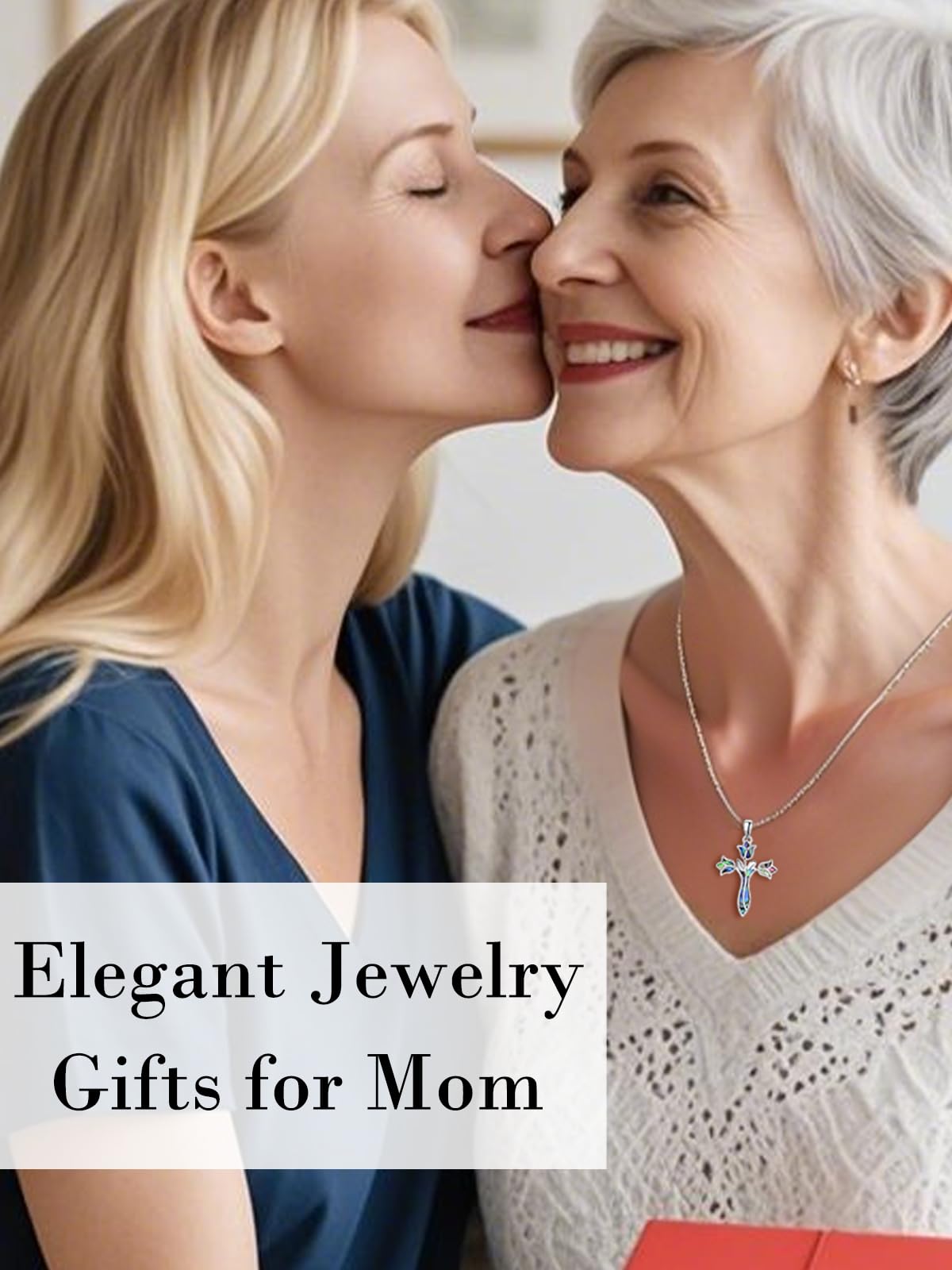 Dreamboat Malachite Cross Necklace for Women Sterling Silver Cross Pendant Christian Necklace Tulip Rose Faith Confirmation Gifts Religious Jewelry for Mom