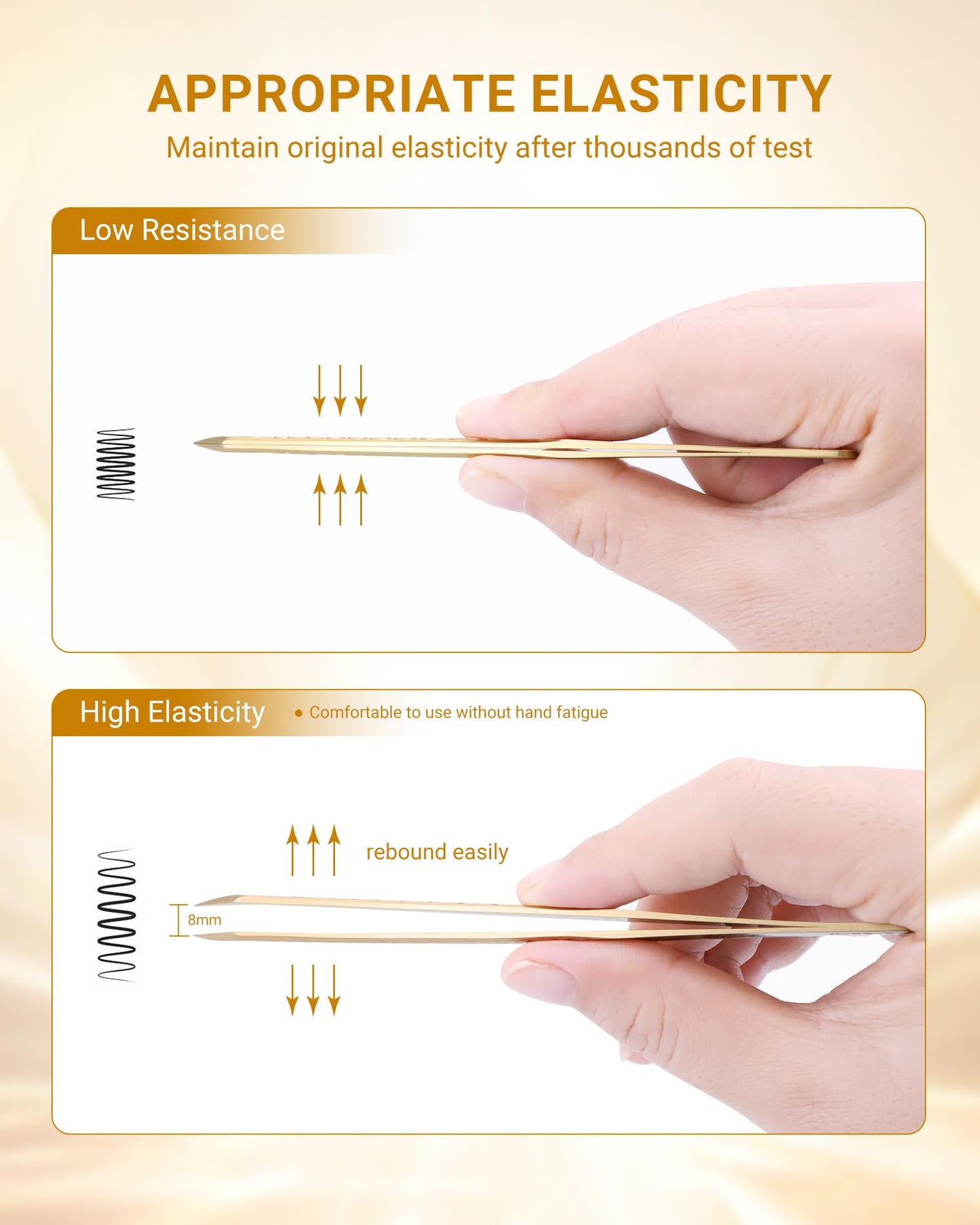 NAGARAKU Eyelash Tweezers Set, 5 PCS Precision Micro Fiber Tip Tweezer for Lash Extensions Antistatic Anti-Slip Straight and Curved Pinzas AG-03/AG-05/AG-07/AG-08/AG-09 with Box For Lash Artists