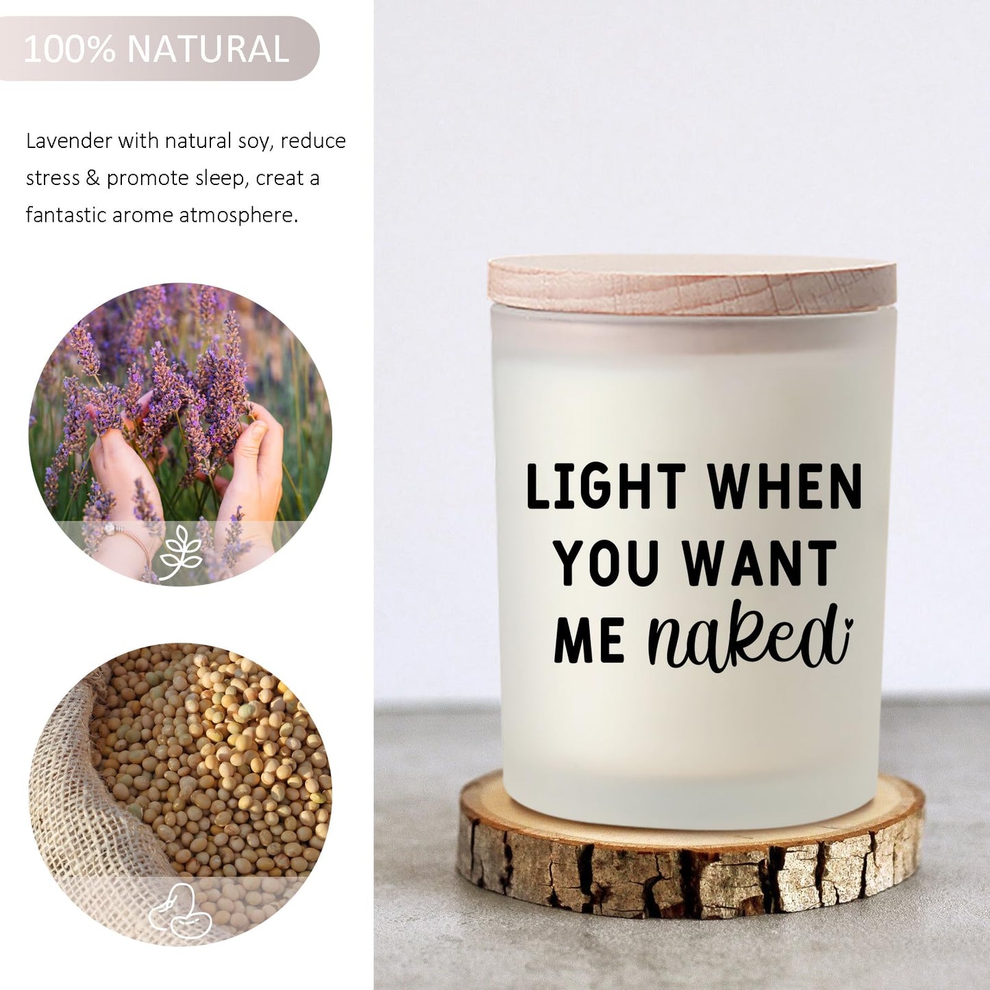 Gifts for Him Boyfriend Husband Men Couples Gift Ideas, Romantic Valentines Day Gift for Him, Naughty Boyfriend Birthday Gifts, Funny Anniversary Presents for Men Husband Couple, Christmas, Candles