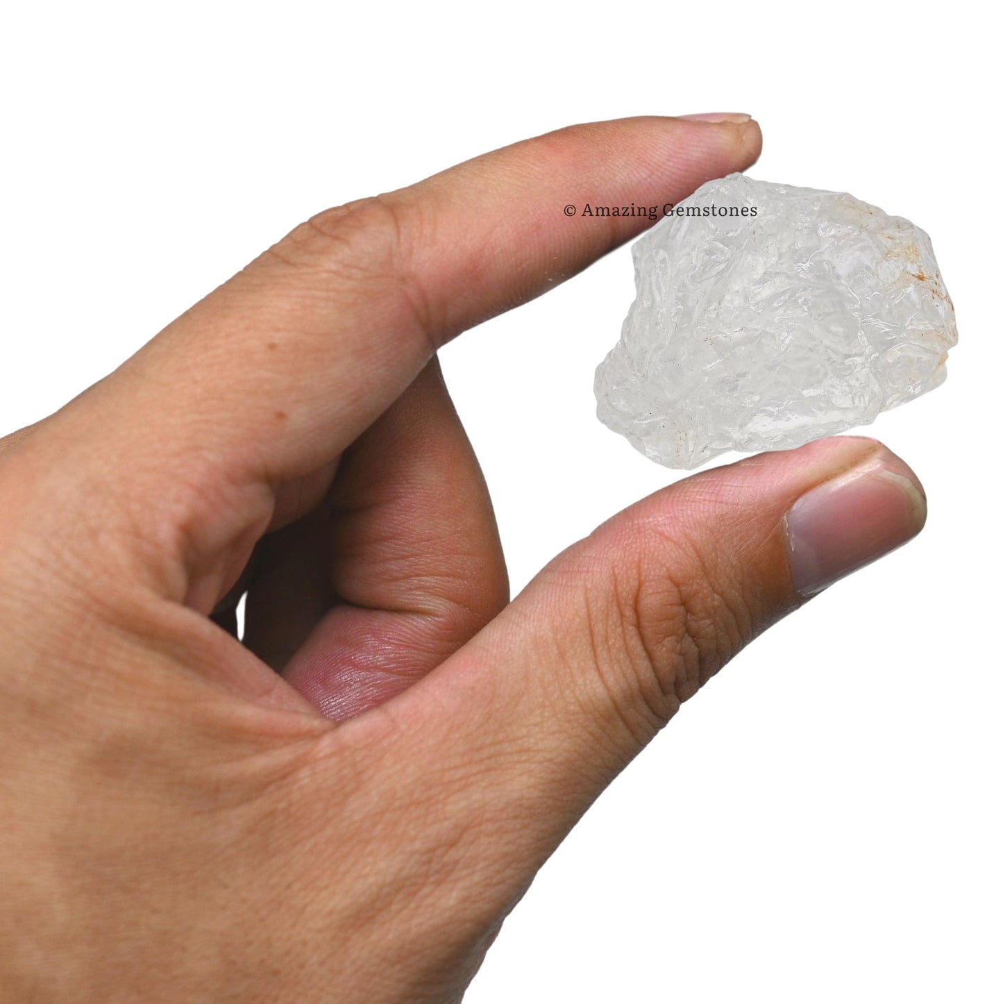 Amazing Gemstone Premium Clear Quartz Raw Crystals and Healing Stones, Natural Rocks For Tumbling - DIY Raw Stones And Crystals (1 Piece)