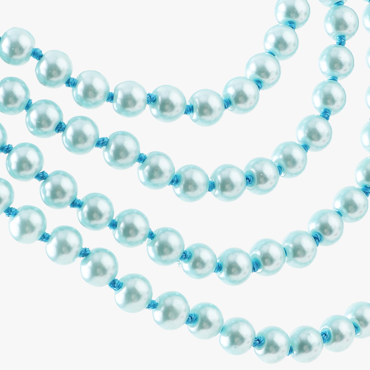 BABEYOND Long Pearl Necklace Faux Pearls Necklace Set Beaded Long Pearls Necklace 1920s Gatsby Costume Jewelry (Blue)