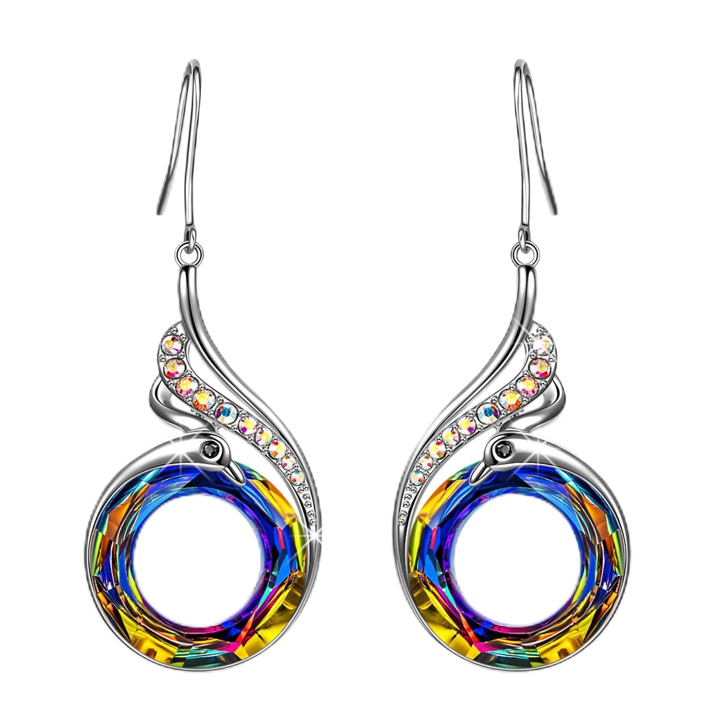 Kate Lynn Phoenix Earrings for Women, Christmas Birthday Gifts for Women, Crystal Earring Jewelry, Xmas Bday Gifts for Mom Grandma Wife Girlfriend Daughter Best Friend