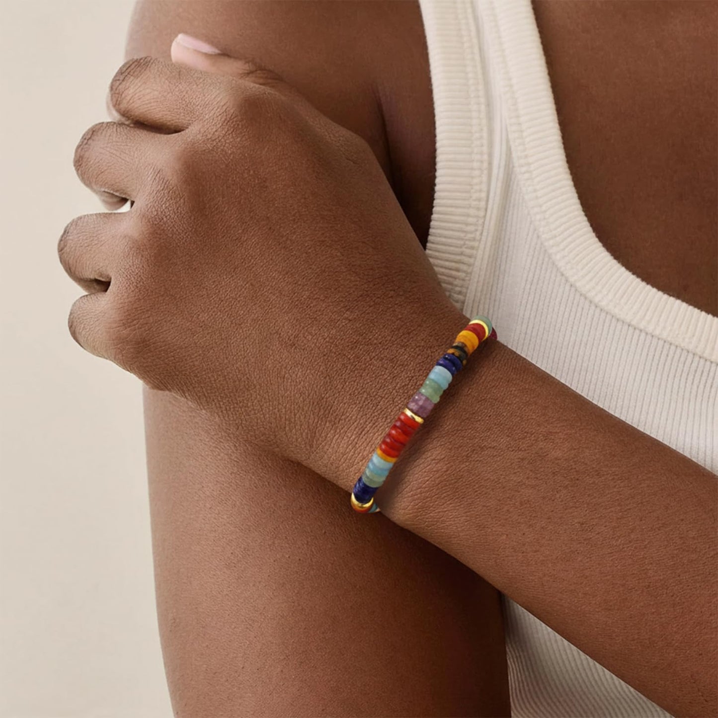Korotho Chakra Bracelet for Women, Crystals and Healing Stones Crystal Bracelet Anxiety Relief Items Gifts 7 Chakra Bracelets Pulseras Para Mujer Spiritual Bracelets for Women Trendy