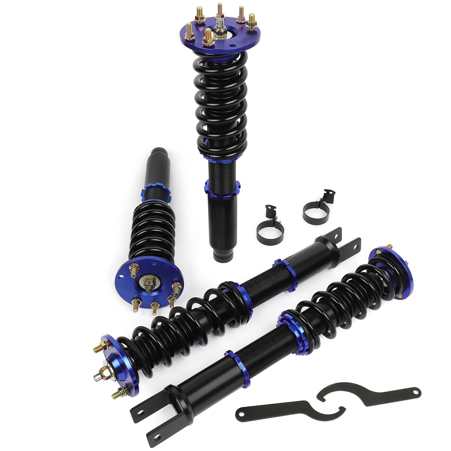 Coilover Suspensions Shock Struts Kits Assembly SCITOO Full Set Shocks Struts Kits fit for 2008 2009 2010 2011 2012 for Honda for Accord - Blue