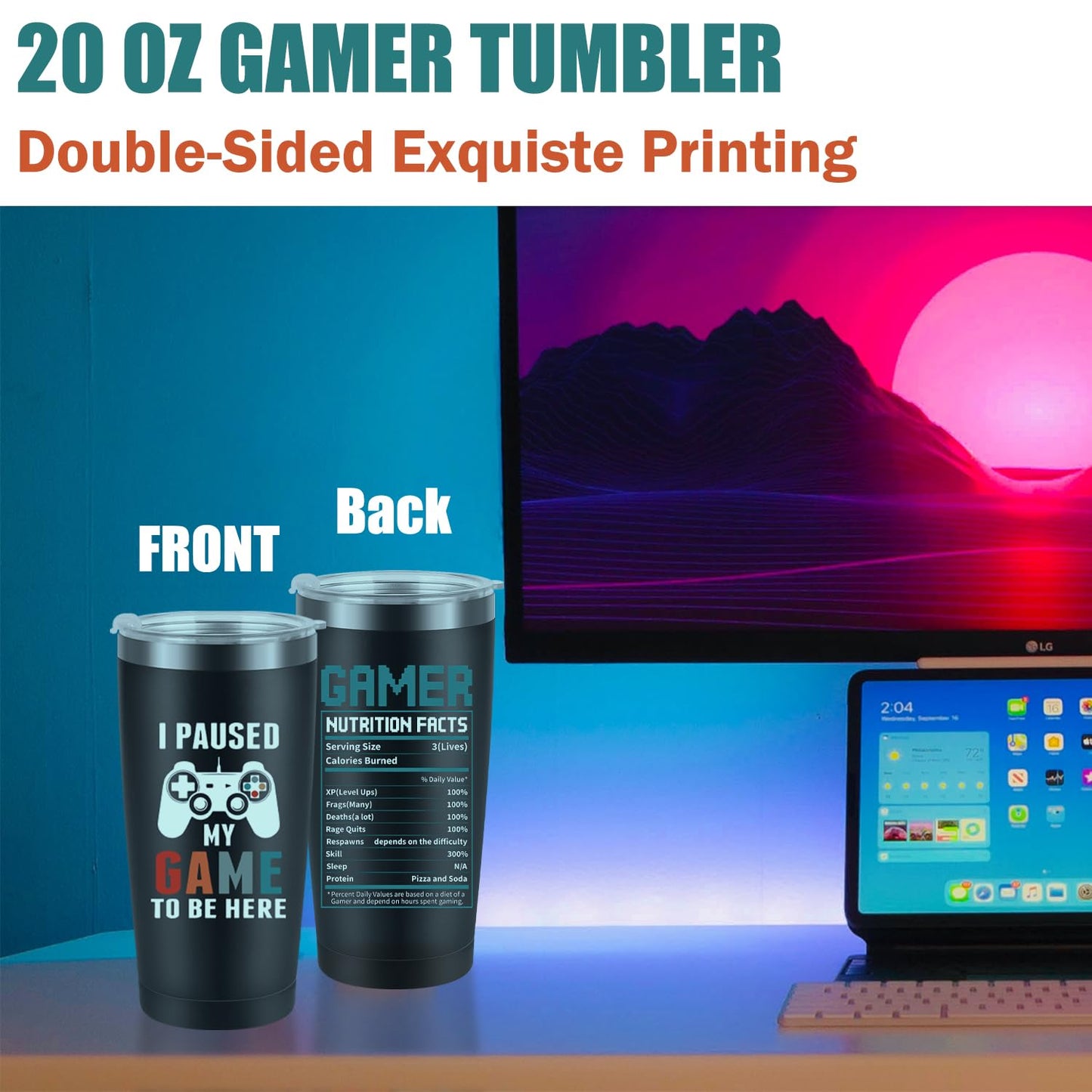Gamer Gifts for Men Boyfriend Dad Brother Fathers Day, 2026 Graduation Gift for Son, Gaming Accessories for Room, Gaming Stuff - Gamer Gift Set Box