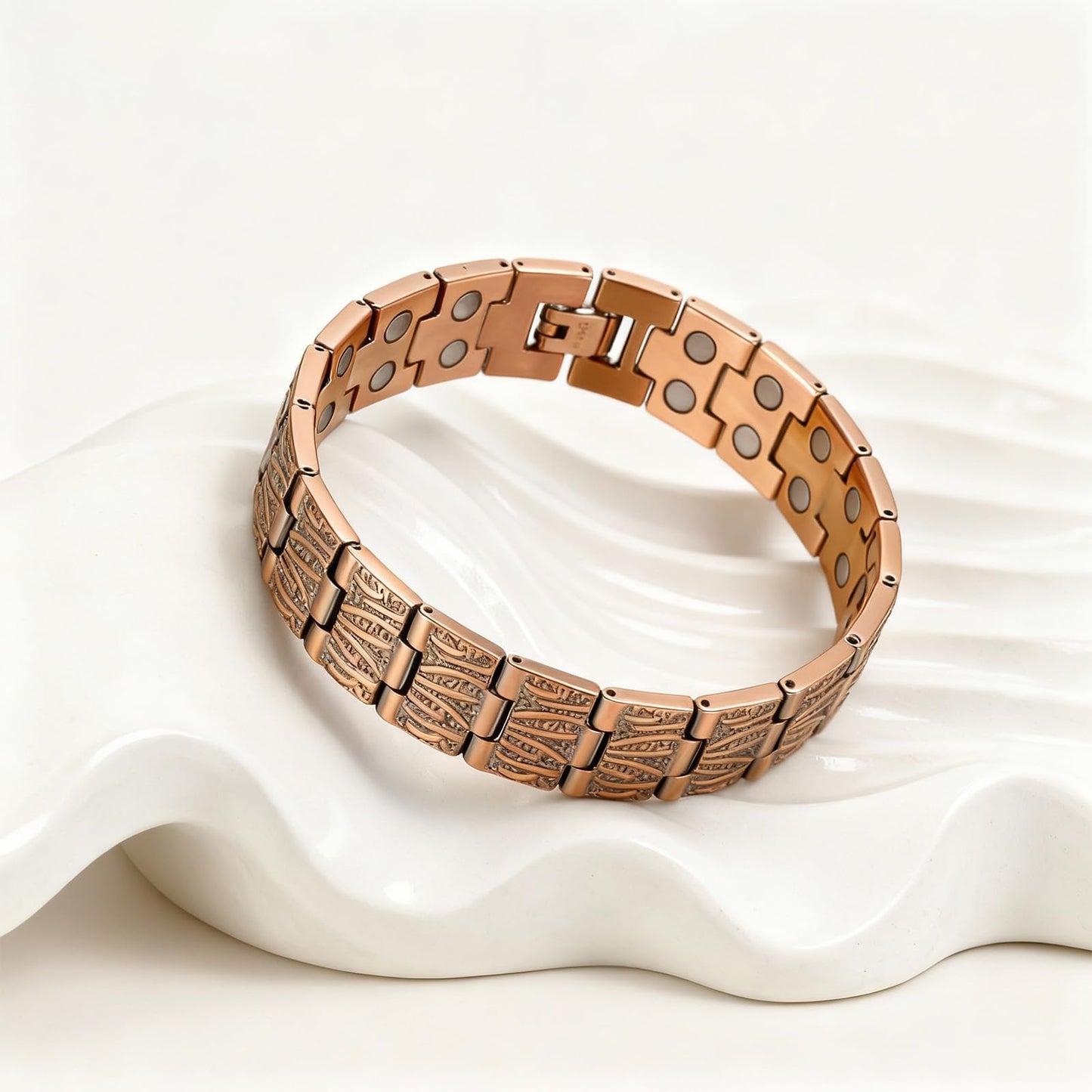 YANCHUN Copper Bracelet for Men Women Cuff Bangle Bracelet Birthday Jewelry Gifts for Boyfriend Husband