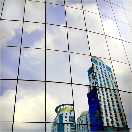 BDF S05 Window Film Daytime Privacy and Heat Control Mirror Silver 5 (Very Dark) - 36in X 49ft