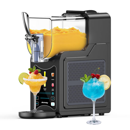Richday Slushie Machine for Home – 88oz Frozen Drink Maker with 6 Preset Modes, No Ice Needed, Self-Cleaning, BPA-Free, Dishwasher Safe, Ideal for Slush, Frappe, Milkshake, Margarita, Cold Drinks
