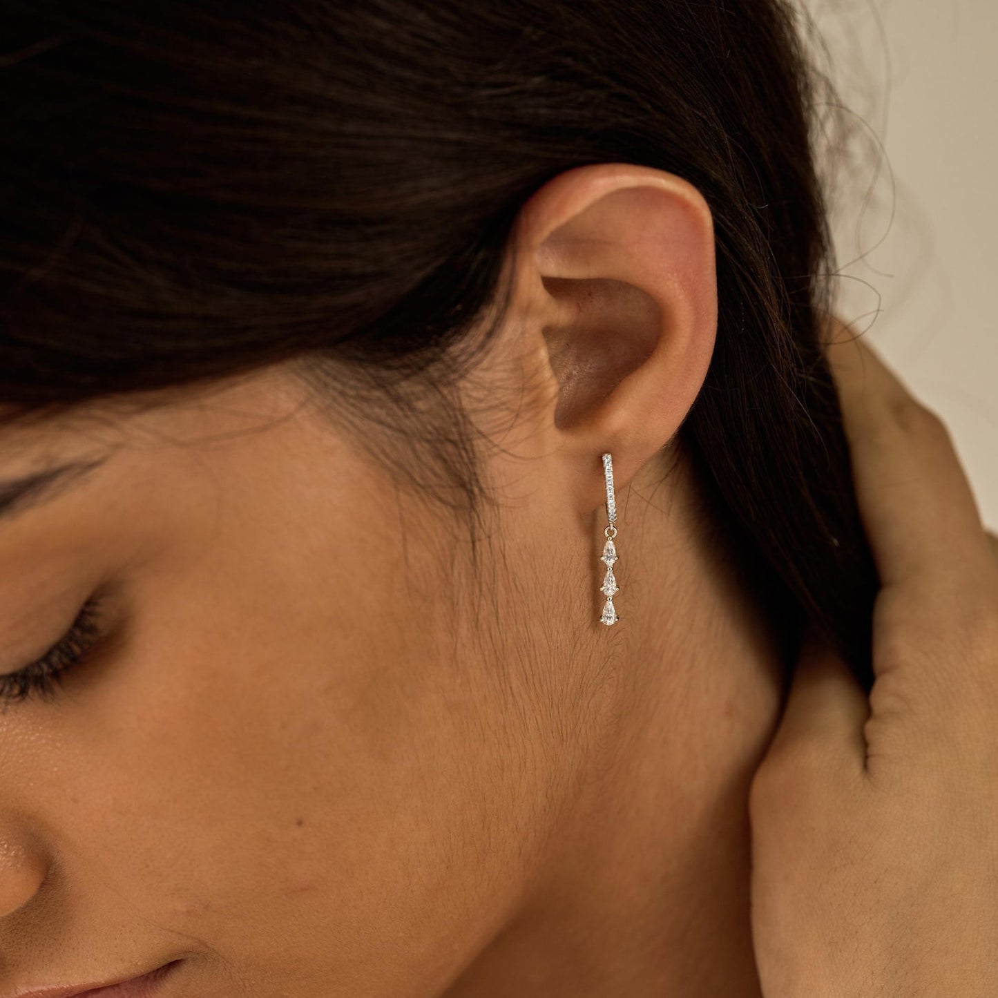 SELFROSE Drop Earrings for Women,Dainty Dangle Earrings Silver Plated Hypoallergenic Earrings for Women Trendy Small Hoop Huggie Earrings Silver Dangle Earrings for Women Tarnish Free Jewelry