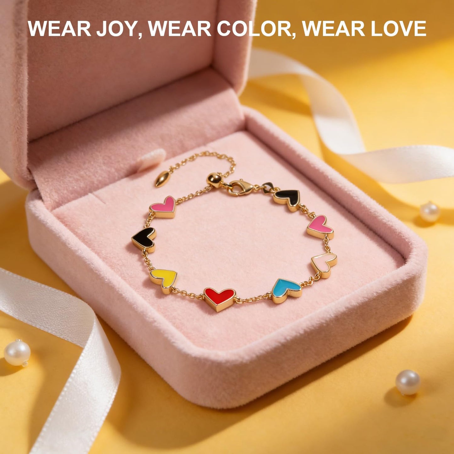 AICase Kpop Merch Heart Gold Bracelets Toys for Women Dupes Chain Bracelet in Multi Mix,Stackable Friendship Fashion Trendy Jewelry for Demon Hunters Cosplay Costume Birthday Gifts for MoM/Daughter