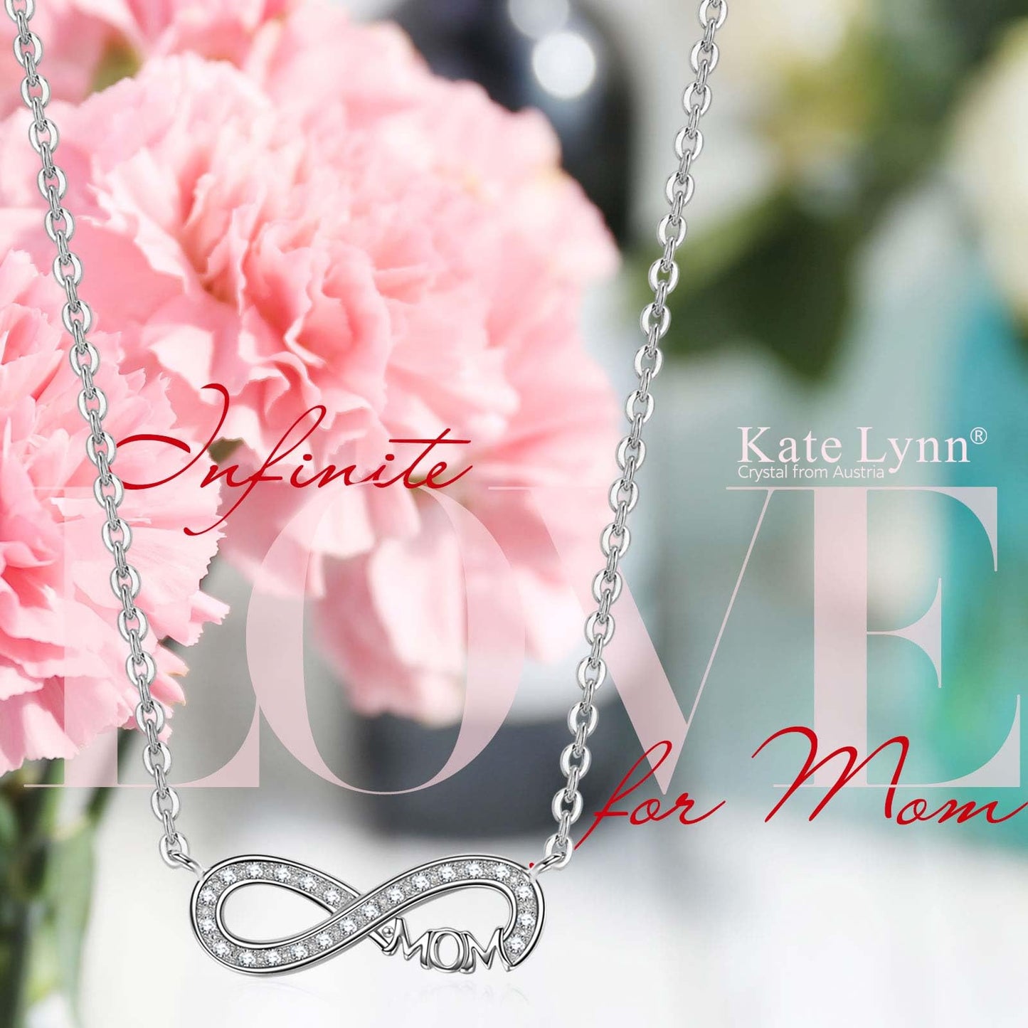Kate Lynn Endless Love Bracelet for Women, Adjustable Slider Crystals Bracelet, Birthday Gift Anniversary Jewelry for Women, Valentines Day Gift Mothers Day Gift for Women