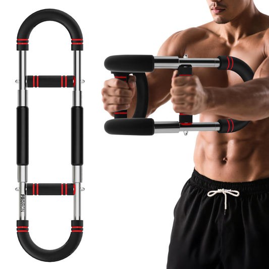 PROIRON Twister Arm Trainer, Adjustable Spring Workout Bar, Forearm Triceps Chest Workout Equipment, Portable Home Fitness Equipment