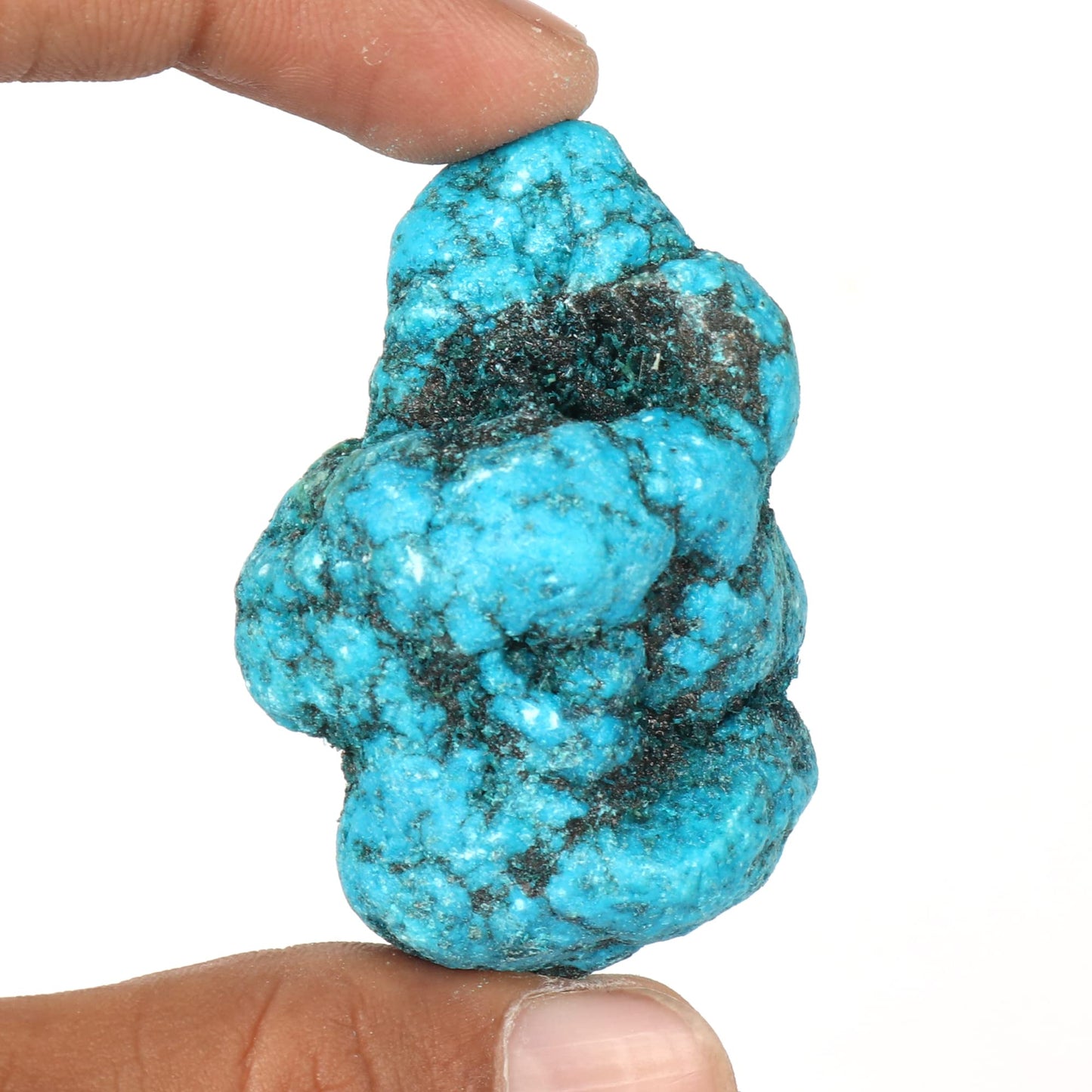 GEMHUB Arizona Mine Blue Turquoise Raw Gemstone100.50 Ct Natural Untreated Egl Certified Blue Turquoise Crystal Gemstone