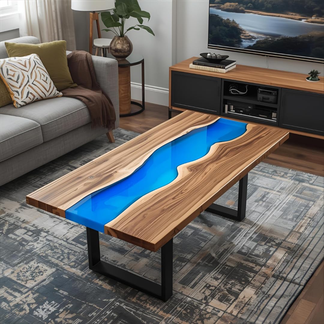 Boss Premium® Large No Seal HDPE Epoxy Table Mold, 48 x 24 Inch, Reusable Resin Table Molds River Table Mold Casting - Designed in USA