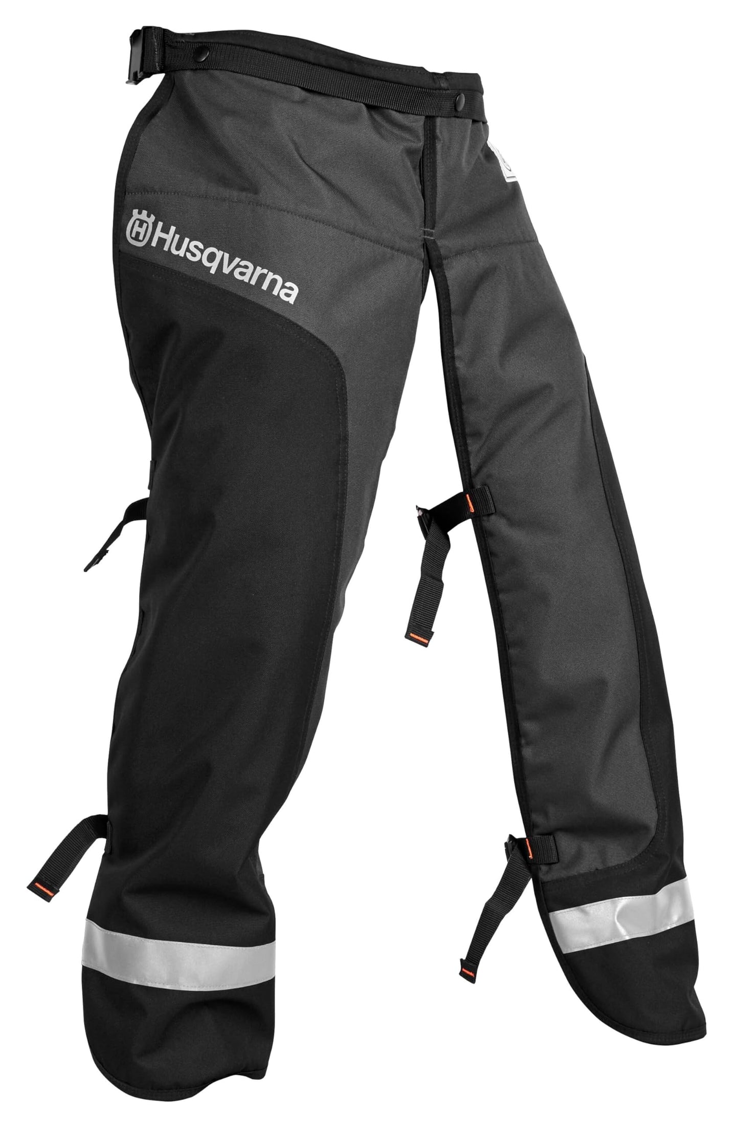 Husqvarna 587160702 Functional Apron Chainsaw Chaps 38-Inch, Chainsaw Safety Equipment with 5 Layers, Adjustable Belt and Gear Pocket, Black, Gifts for Men