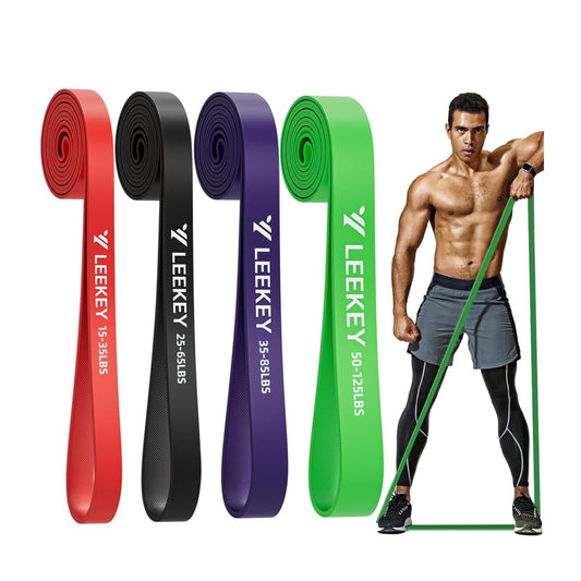 LEEKEY Resistance Bands for Working Out, Exercise Bands with Door Anchor,Pull Up Assistance Bands for Men and Women- Strength Bands for Fitness Training, Physical Therapy,Home Workouts