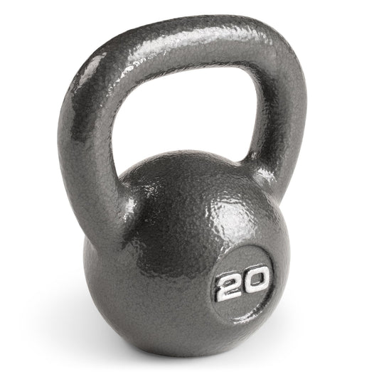 Marcy Hammertone Kettlebells, Ideal Workout Weights For Home Gym, Cast Iron, Black, 20lbs HKB-020