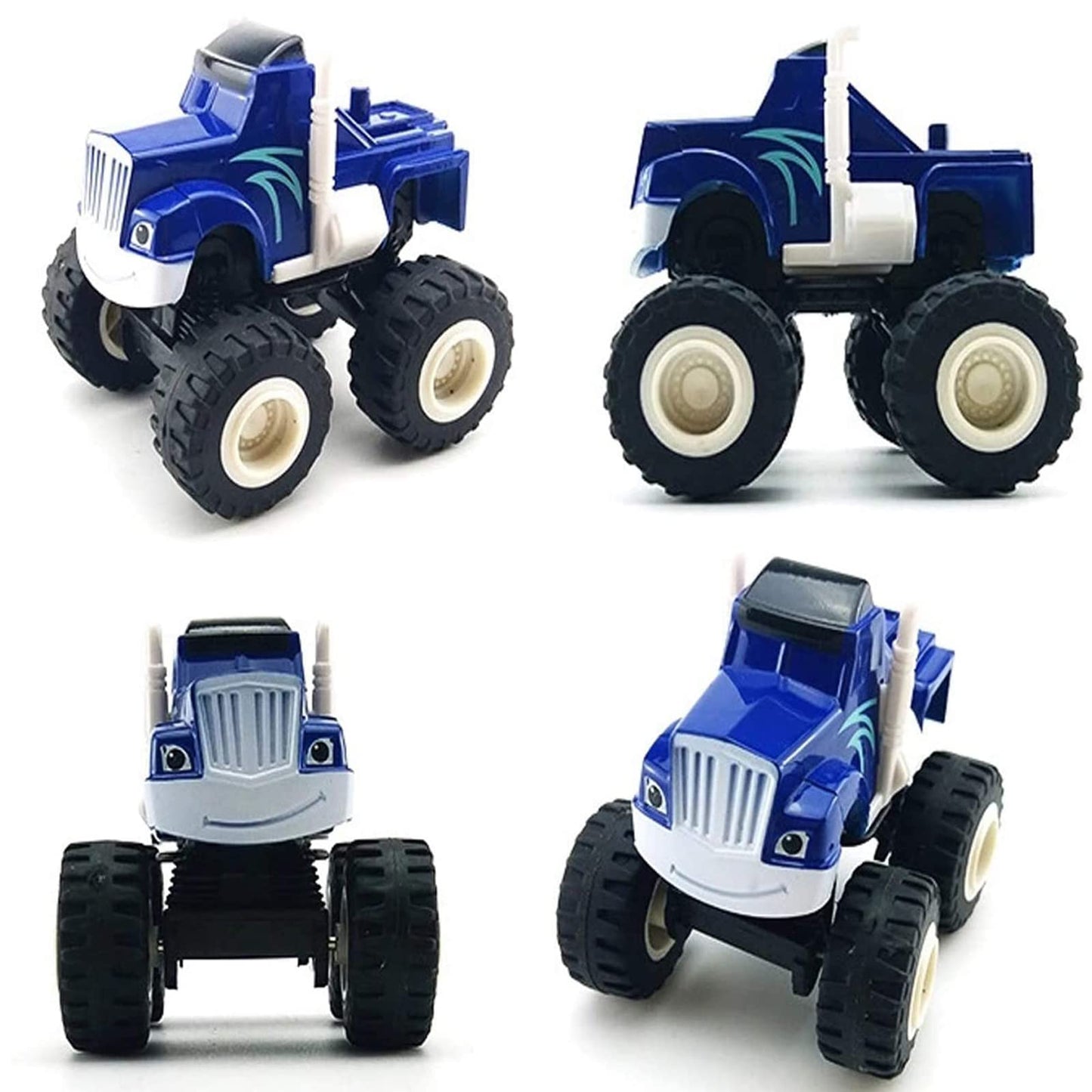 GOLDINPOT Monster Machines Toy Truck & Figure Set - Friction-Powered Stunt Vehicles, Durable ABS Construction Drop-Resistant for 3-6 Year Old Toddlers Kids | Push & Go Monster Cars for Pretend Play