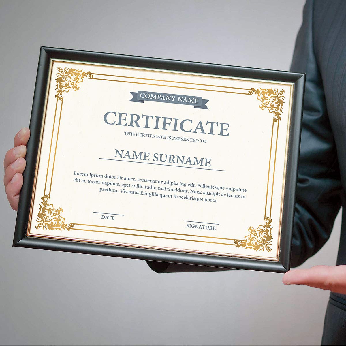 Empire Gold & White Parchment Certificate Papers - Pack of 25, NOT FOIL Laser & Inkjet Printer Compatible, for Office, Business Awards, Graduation, School Diplomas, 8-1/2" x 11" on 60 lb. Text Stock